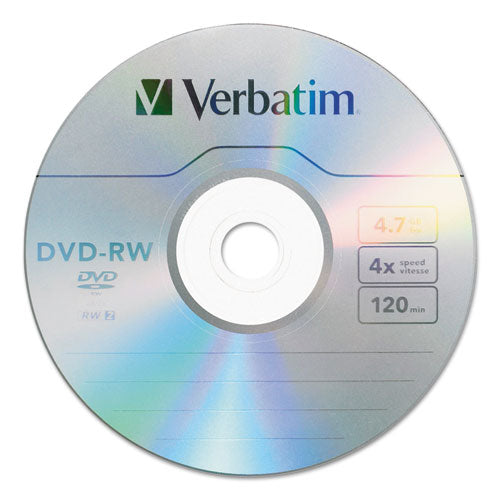 DVD-RW, 4.7GB, 4X, 30/PK Spindle, Sold as 1 Package