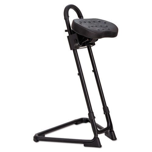 SS Series Sit/Stand Adjustable Stool, Black, Sold as 1 Each