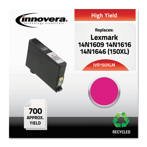 150XLM Compatible Reman 14N1609 (150XLM) High-Yield Ink, 700 Page-Yield, Magenta, Sold as 1 Each
