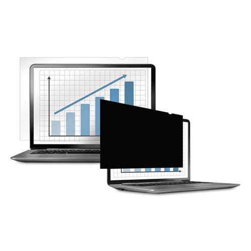 PrivaScreen Blackout Privacy Filter for 12.1" Widescreen LCD/Notebook, 16:10, Sold as 1 Each