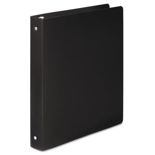 ACCO - ACCOHIDE Poly Ring Binder With 35-Pt. Cover, 1-inch Capacity, Black, Sold as 1 EA