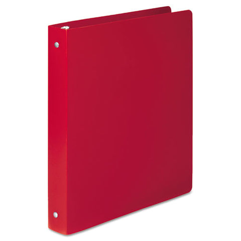 ACCO - ACCOHIDE Poly Ring Binder With 35-Pt. Cover, 1-inch Capacity, Executive Red, Sold as 1 EA