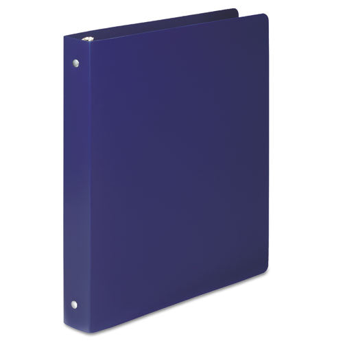ACCO - ACCOHIDE Poly Ring Binder With 35-Pt. Cover, 1-inch Capacity, Blue, Sold as 1 EA