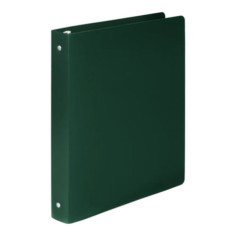 ACCO - ACCOHIDE Poly Ring Binder With 35-Pt. Cover, 1-inch Capacity, Forest Green, Sold as 1 EA