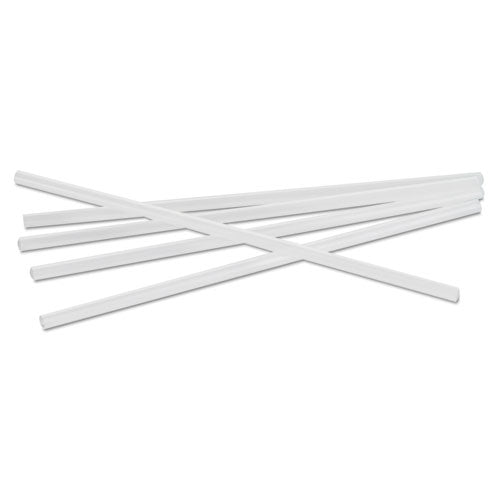 Jumbo Straws, 7 3/4", Plastic, Translucent, Unwrapped, 250/Pack, Sold as 1 Package