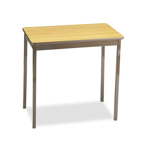 Barricks - Utility Table, Rectangular, 30w x 18d x 30h, Oak, Sold as 1 EA