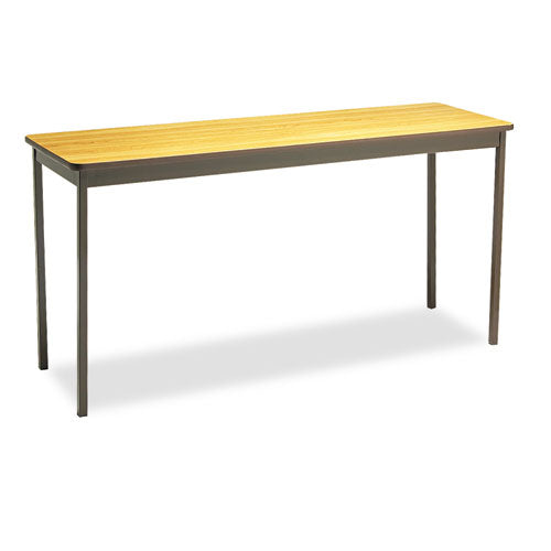 Barricks - Utility Table, Rectangular, 60w x 18d x 30h, Oak, Sold as 1 EA
