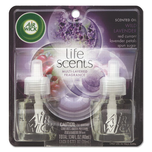 Life Scents Scented Oil Refills, Sweet Lavender Days,0.67oz, 2/Pack, 6 Pack/Ctn, Sold as 1 Carton, 6 Each per Carton 