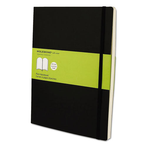 Classic Softcover Notebook, Plain, 10 x 7 1/2, Black Cover, 192 Sheets, Sold as 1 Each