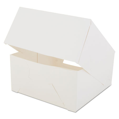 Window Bakery Boxes, White, Paperboard, 8 x 8 x 4, 150/Carton, Sold as 1 Carton, 150 Each per Carton 