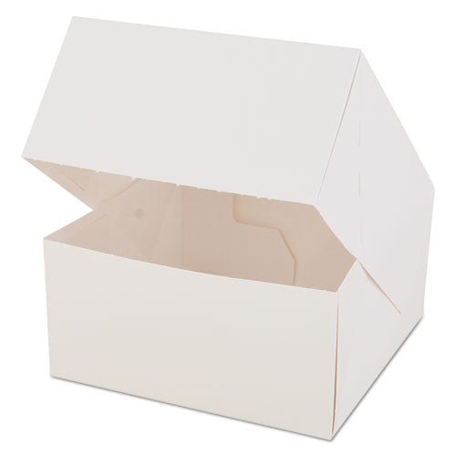 Window Bakery Boxes, White, Paperboard, 6 x 6 x 3, 200/Carton, Sold as 200 Each