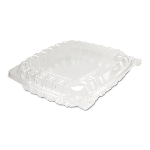 ClearSeal Plastic Hinged Container, 8-5/16 x 8-5/16 x 2, Clear, 125/BG, 2 BG/CT, Sold as 1 Carton, 2 Each per Carton 