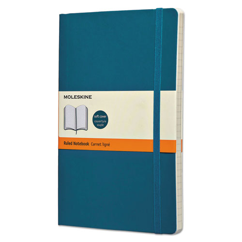 Classic Softcover Notebook, Ruled, 8 1/4 x 5, Underwater Blue Cover, 192 Sheets, Sold as 1 Each