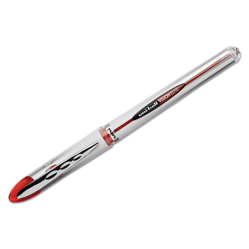 uni-ball - Vision Elite Roller Ball Stick Water-Proof Pen, Red Ink, Bold, Sold as 1 EA