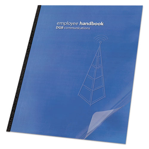 Clear View Presentation Binding System Cover, 11-1/4 x 8-3/4, Clear, 25/Pack, Sold as 1 Package