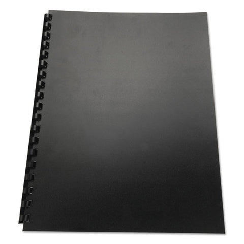 100% Recycled Poly Binding Cover, 11 x 8-1/2, Black, 25/Pack, Sold as 1 Package