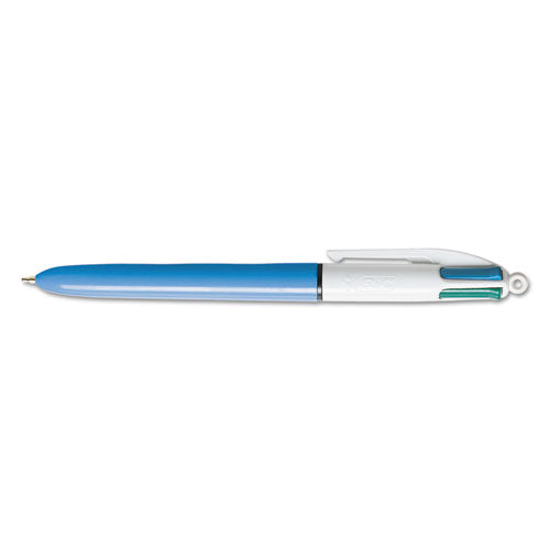 BIC - 4-Color Ballpoint Retractable Pen, Assorted Ink, Medium, Sold as 1 EA