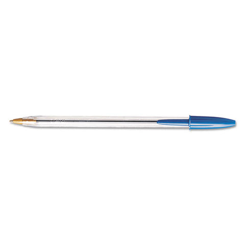 BIC - Cristal Ballpoint Stick Pen, Blue Ink, Medium, Dozen, Sold as 1 DZ