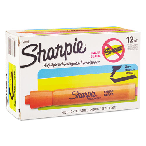 Sharpie Accent - Accent Tank Style Highlighter, Chisel Tip, Orange, 12/Pk, Sold as 1 DZ