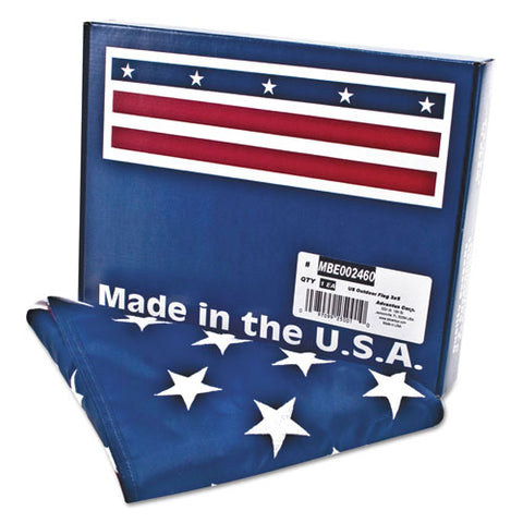 Advantus - All-Weather Outdoor U.S. Flag, Heavyweight Nylon, 3 ft. x 5 ft., Sold as 1 EA