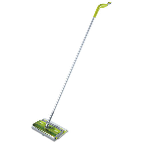 Sweep & Trap System, 10" x 4 4/5" Head, 46" Handle, Green/Silver, Sold as 1 Each