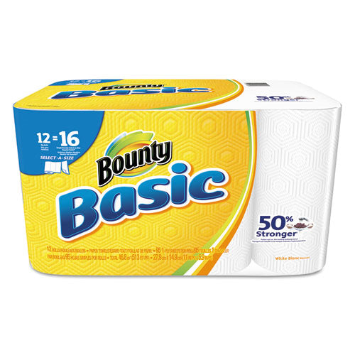 Basic Select-a-Size Paper Towels, 5 9/10 x 11, 1-Ply, 95/Roll, 12 Roll/Pack, Sold as 1 Carton, 12 Roll per Carton 
