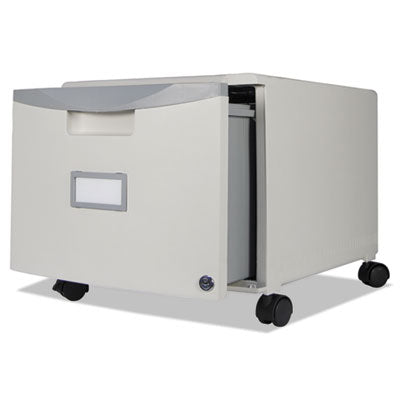 Single-Drawer Mobile Filing Cabinet, 14-3/4w x 18-1/4d x 12-3/4h, Gray, Sold as 1 Each
