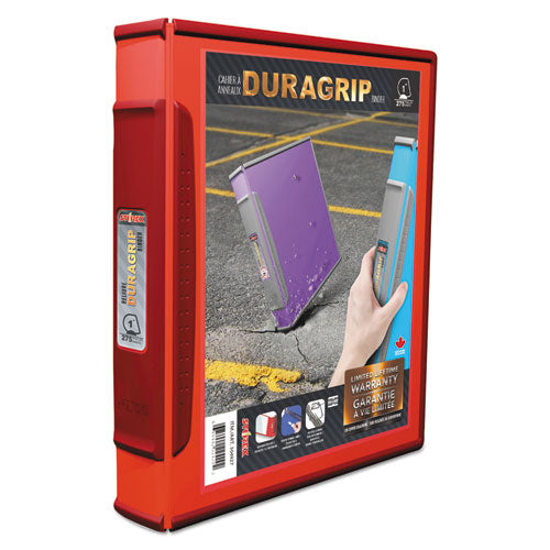 DuraGrip Binders, 1" Capacity, Red, Sold as 1 Each