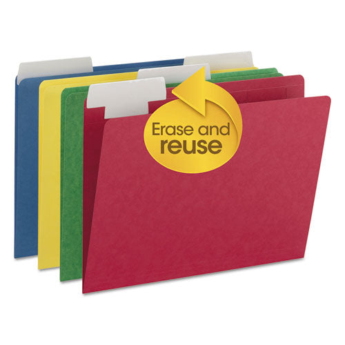 FlexiFolder Heavy Folders with Movable Tabs, Assorted, 1/3 Cut, Letter, 12/Pack, Sold as 1 Package