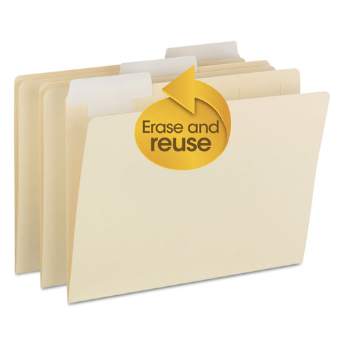 FlexiFolder Heavy Folders with Movable Tabs, Manila, 1/3 Cut, Letter, 12/Pack, Sold as 1 Package