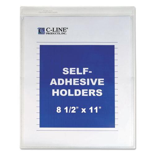 C-Line - Shop Ticket Holders w/Self-Adhesive Back, 8 1/2 x 11, 1/Pack, Sold as 1 EA