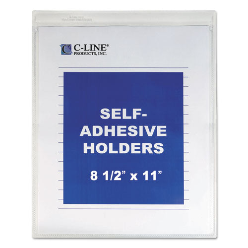 Self-Adhesive Shop Ticket Holders, Heavy, 15", 8 1/2 x 11, 50/BX, Sold as 1 Box, 50 Each per Box 