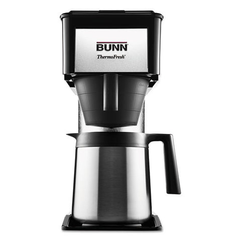 10-Cup Velocity Brew BT Thermal Coffee Brewer, Black, Stainless Steel, Sold as 1 Each