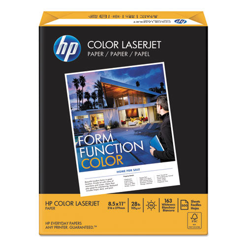 Color Laserjet Paper, 28 lb, Ultra White, 8 1/2 x 11, 500 Sheets/Ream, Sold as 1 Ream