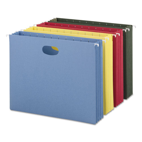 Smead - 1 3/4 Inch Hanging File Pockets with Sides, Legal, Standard Green, 25/Box, Sold as 1 BX