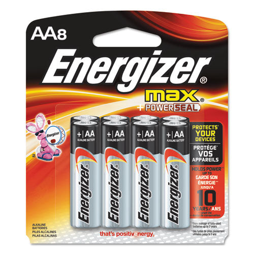 MAX Alkaline Batteries, AA, 8 Batteries/Pack, Sold as 1 Package