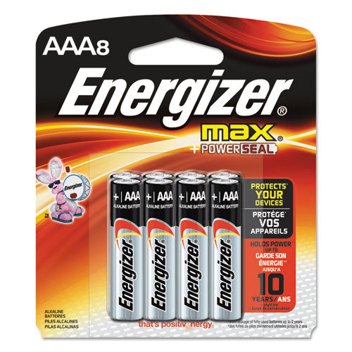 MAX Alkaline Batteries, AAA, 8 Batteries/Pack, Sold as 1 Package