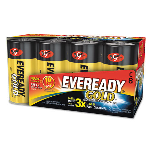 Eveready - Gold Alkaline Batteries, C, 8 Batteries/Pack, Sold as 1 PK