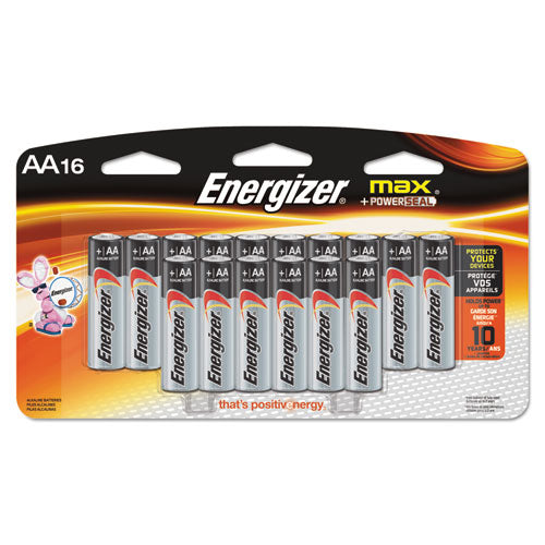 MAX Alkaline Batteries, AA, 16 Batteries/Pack, Sold as 1 Package