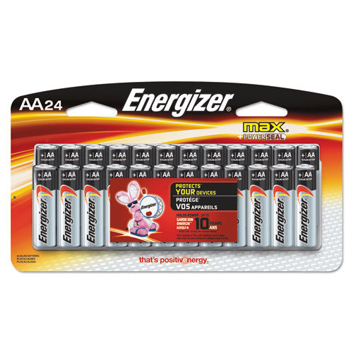 Energizer - MAX Alkaline Batteries, AA, 24 Batteries/Pack, Sold as 1 PK