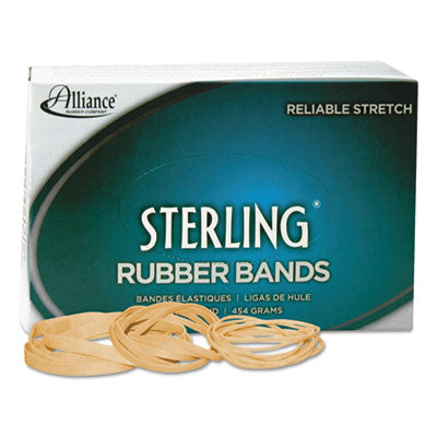 Alliance - Sterling Ergonomically Correct Rubber Bands, #54, Assorted Sizes, 1lb Box, Sold as 1 BX