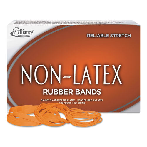 Alliance - Latex-Free Orange Rubber Bands, Size 117B, 7 x 1/8, 250/Box, Sold as 1 BX