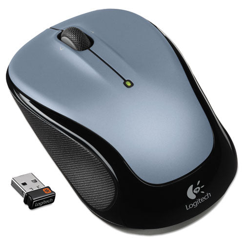 M325 Wireless Mouse, Right/Left, Silver, Sold as 1 Each