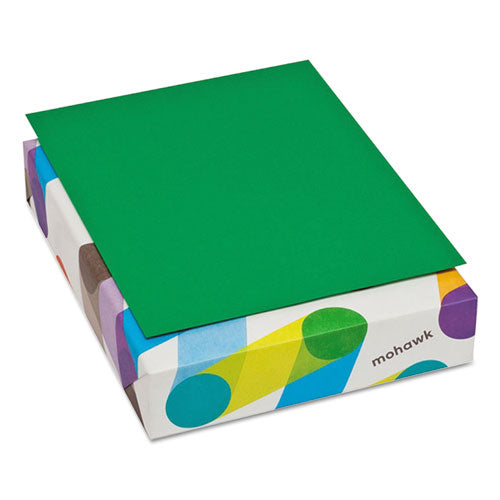 Mohawk - Brite-Hue Multipurpose Colored Paper, 24lb, 8-1/2 x 11, Green, 500 Sheets/Ream, Sold as 1 RM