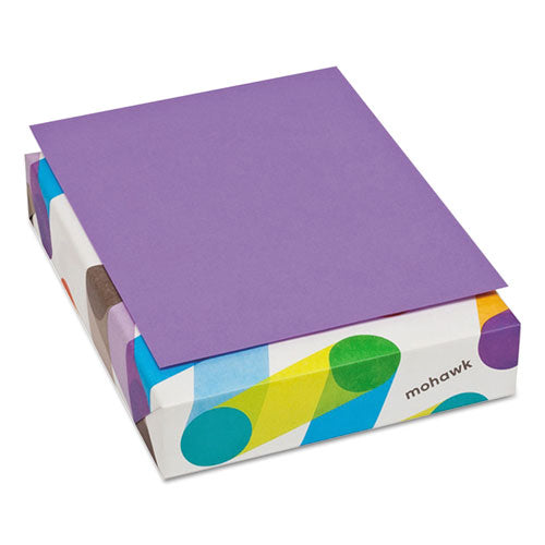 Mohawk - Brite-Hue Multipurpose Colored Paper, 24lb, 8-1/2 x 11, Violet, 500 Sheets/Ream, Sold as 1 RM