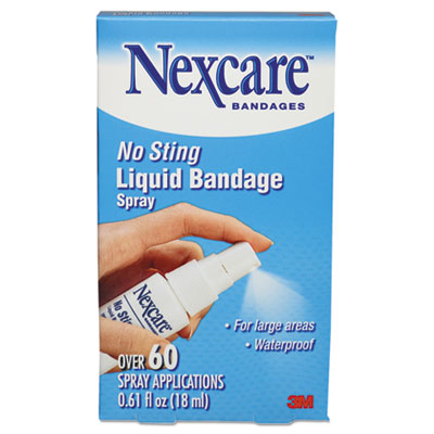 3M Nexcare - No-Sting Liquid Bandage Spray, .61 oz., Sold as 1 EA