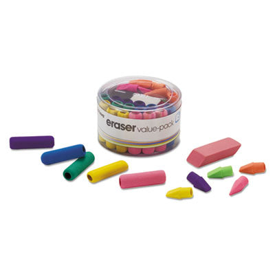 Officemate - Eraser Pack, Assorted Colors, 45/Pack, Sold as 1 EA