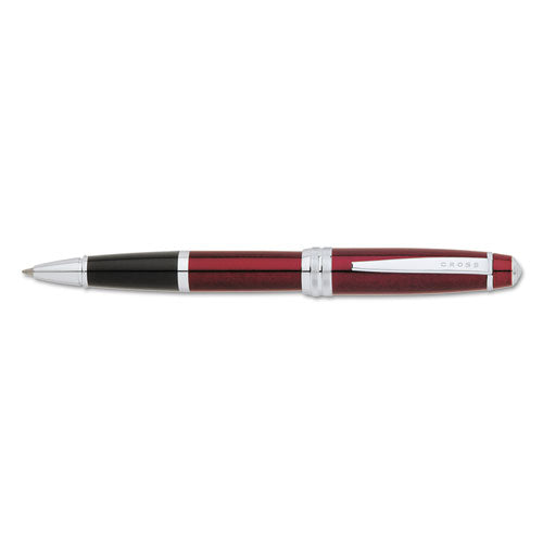 Bailey Rolling Ball Pen, Black Ink, Red Barrel, Medium, Sold as 1 Each