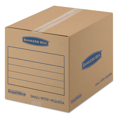 SmoothMove Basic Small Small Moving Boxes, 16l x 12w x 12h, Kraft/Black, 25/BD, Sold as 1 Bundle