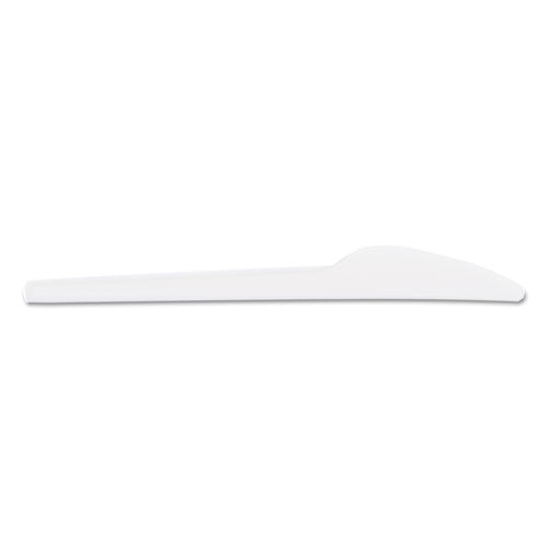 Compostable CPLAWare Knive, 6" Length, White, 1000/Carton, Sold as 1 Carton, 1000 Each per Carton 